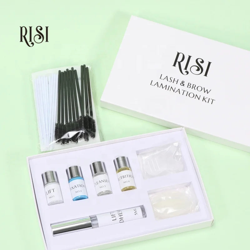 RISI Professional Use Lash Extension Kit Hot Sell Eyelash Lift Brow Lamination Customized Lash Lift Perming Kit