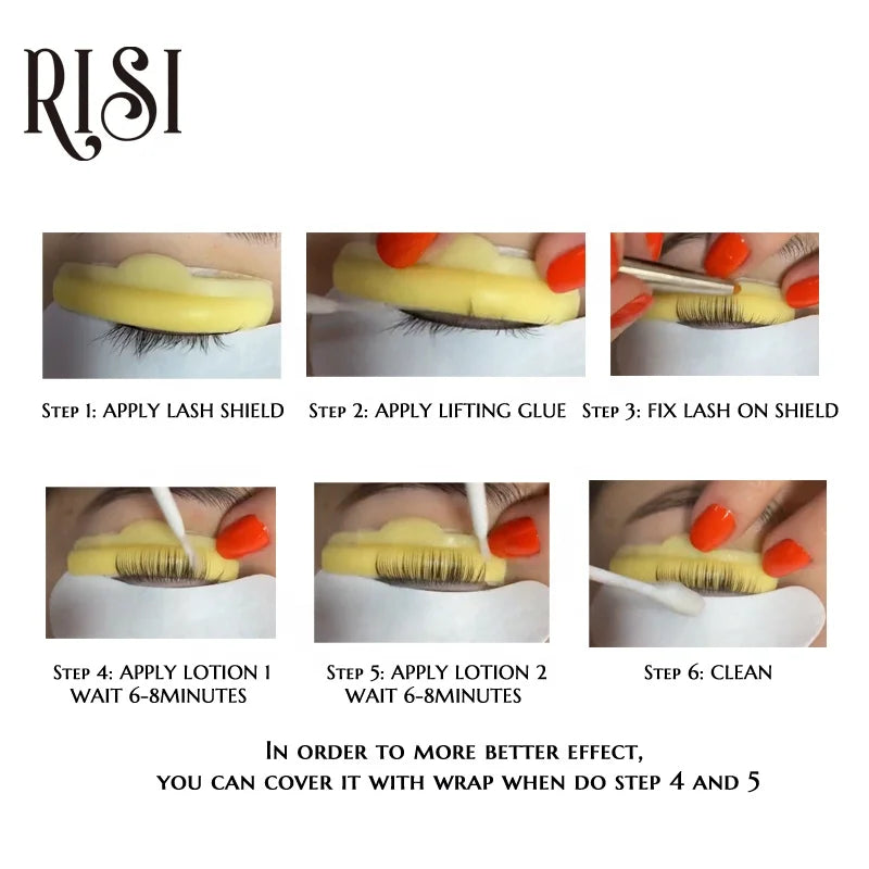 RISI Professional Use Lash Extension Kit Hot Sell Eyelash Lift Brow Lamination Customized Lash Lift Perming Kit