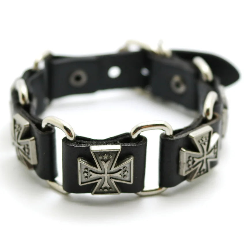 2018 New Accessories For Men And Women Retro Casual leather Bracelet Men Fashion Punk Bracelet Bracelet
