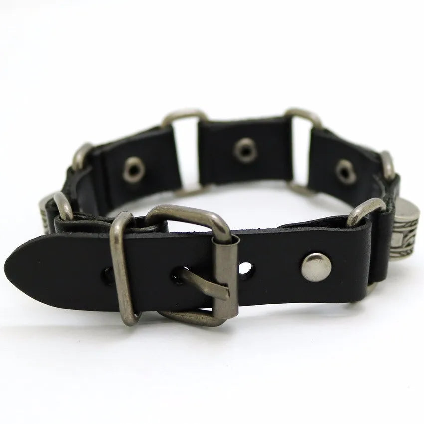 2018 New Accessories For Men And Women Retro Casual leather Bracelet Men Fashion Punk Bracelet Bracelet