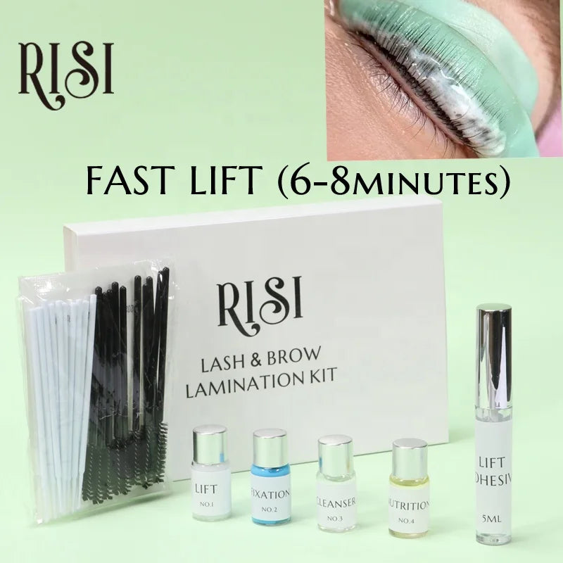 RISI Professional Use Lash Extension Kit Hot Sell Eyelash Lift Brow Lamination Customized Lash Lift Perming Kit