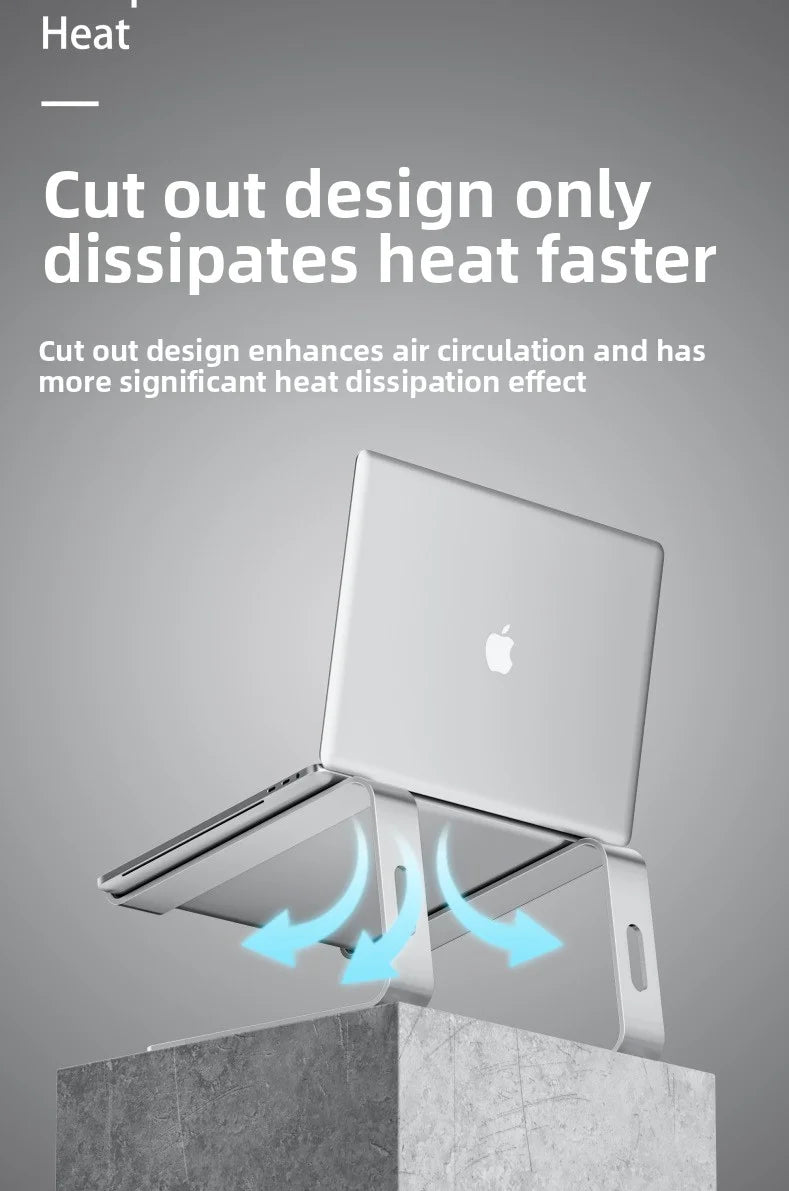 Ergonomic Laptop Tablet Stand for 10 To 15.6 Inch Portable Aluminum Detachable Laptop Riser Notebook Stand for Macbook Bracket