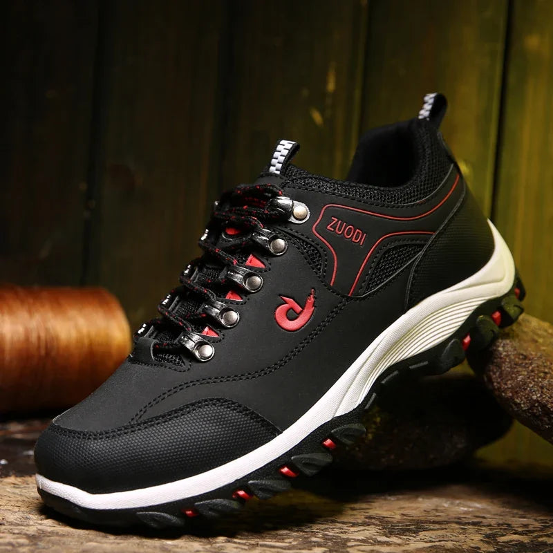 MEN'S hiking shoes waterproof leather outdoor Pu shoes wear-resistant men trekking walking hunting tactical sneakers