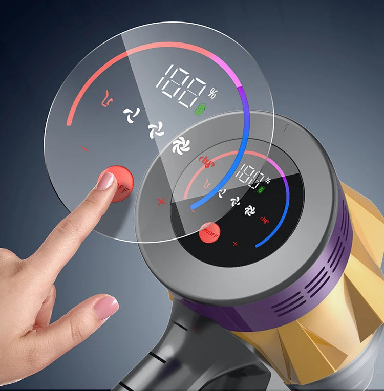 550W 45000Pa Wireless Vacuum Cleaner Powerful Suction LED Touch Display Handheld Cordless Electric Broom For Home Car Cleaning