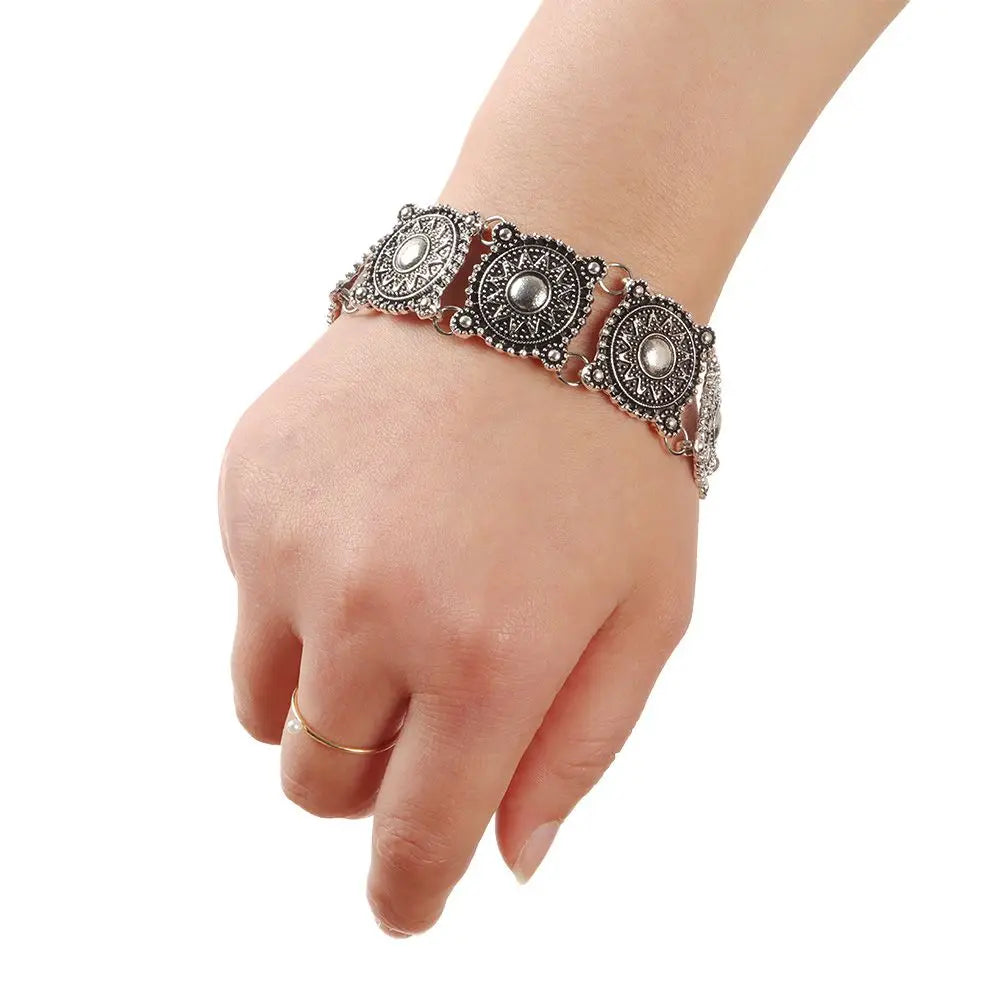 Boho jewelry accessories include fashionable bracelets necklaces wrist jewelry and neck jewelry.