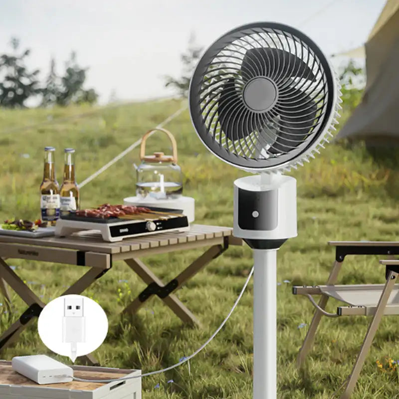 1Pcs Household On-Home Circulation System Floor Air Circulator Remote USB Interface Ultra-Speed Air Circulation Fan Energy 3-Spe