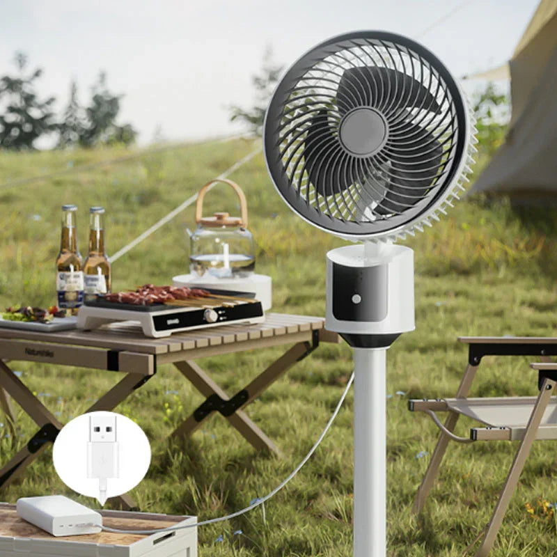 1Pcs Household On-Home Circulation System Floor Air Circulator Remote USB Interface Ultra-Speed Air Circulation Fan Energy 3-Spe