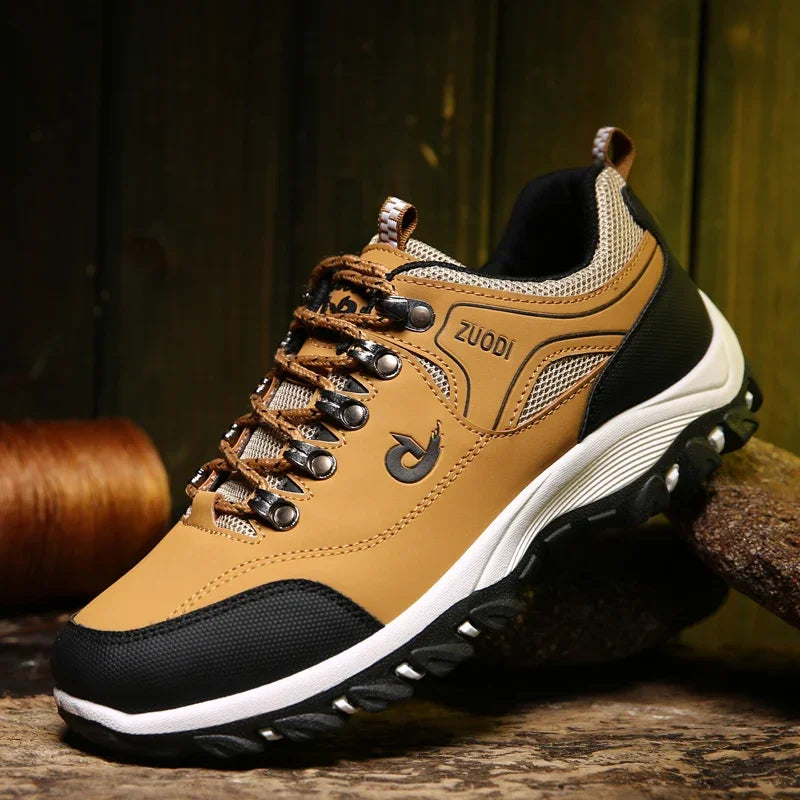 MEN'S hiking shoes waterproof leather outdoor Pu shoes wear-resistant men trekking walking hunting tactical sneakers