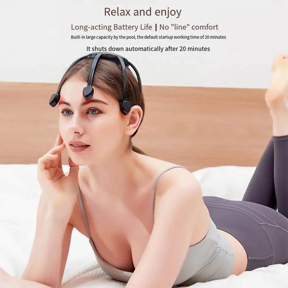 Electric Octopus Claw Head Scalp Massager 3 Modes Vibration Massage Therapeutic Head Scratcher Relief Head Fatigue Improve Sleep