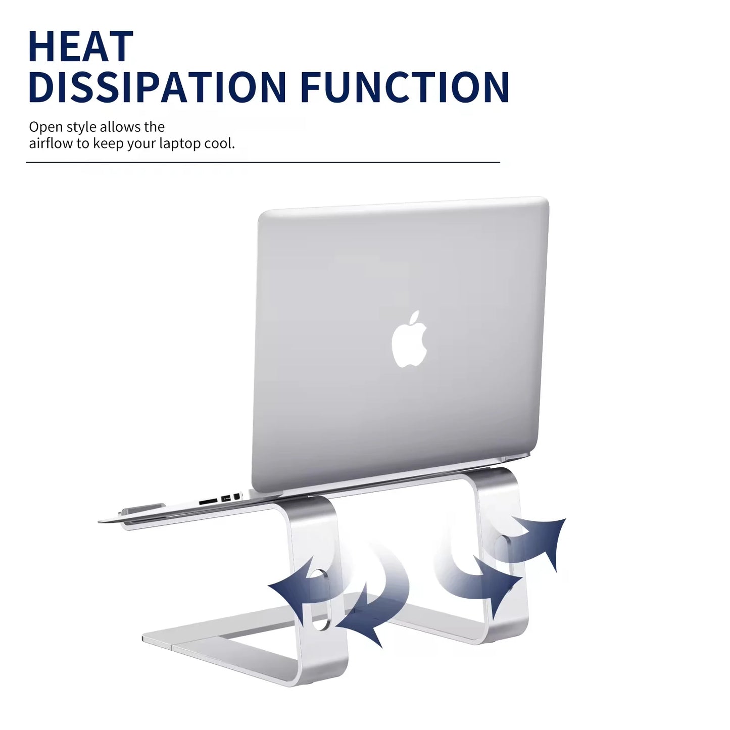 Aluminum Laptop Tablet Stand for 10 To 15.6 Inch Portable Ergonomic Detachable Laptop Riser Notebook Stand for Macbook Bracket