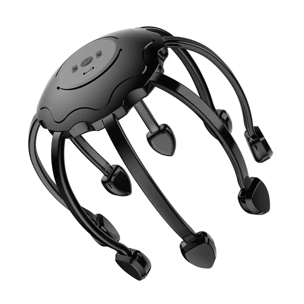Electric Octopus Claw Head Scalp Massager 3 Modes Vibration Massage Therapeutic Head Scratcher Relief Head Fatigue Improve Sleep