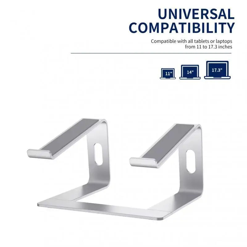 Aluminum Laptop Tablet Stand for 10 To 15.6 Inch for Macbook Bracket Portable Ergonomic Detachable Laptop Riser Notebook Stand