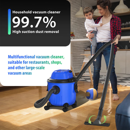 3-in-1 Wet/dry Vacuum Cleaner  Industrial Barrel Vacuum Cleaner Multi-Function 16KPA Powerful Suction Bagless 15L Capacity