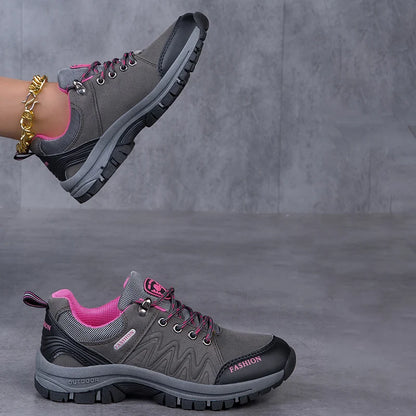 Spring and Autumn Mountaineering Shoes Fashion Women's Hiking Shoes 2025 Comfortable Outdoor Sports Anti Slip Walking Shoes