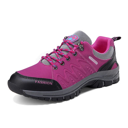 Spring and Autumn Mountaineering Shoes Fashion Women's Hiking Shoes 2025 Comfortable Outdoor Sports Anti Slip Walking Shoes