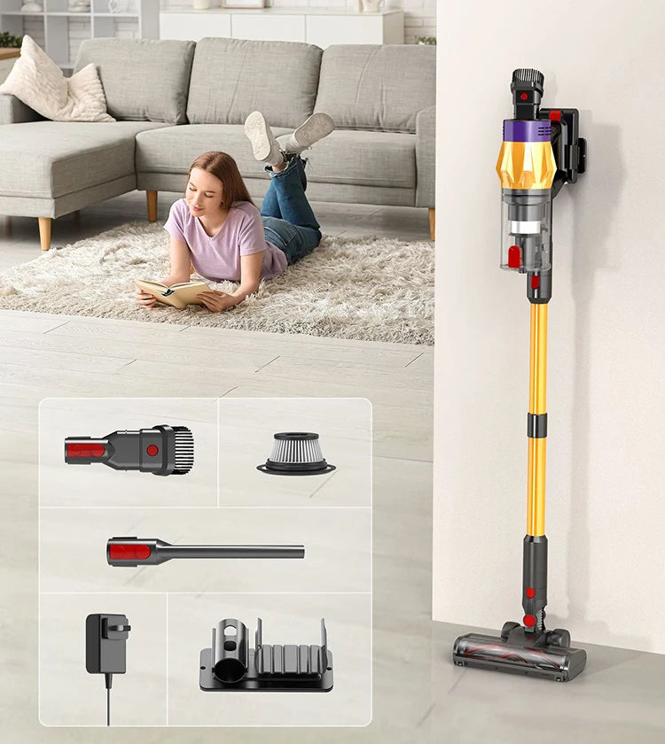 550W 45000Pa Wireless Vacuum Cleaner Powerful Suction LED Touch Display Handheld Cordless Electric Broom For Home Car Cleaning