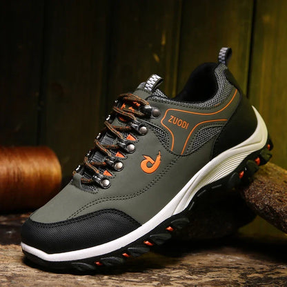 MEN'S hiking shoes waterproof leather outdoor Pu shoes wear-resistant men trekking walking hunting tactical sneakers