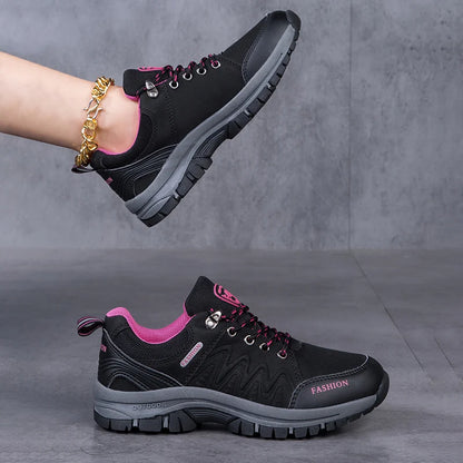 Spring and Autumn Mountaineering Shoes Fashion Women's Hiking Shoes 2025 Comfortable Outdoor Sports Anti Slip Walking Shoes